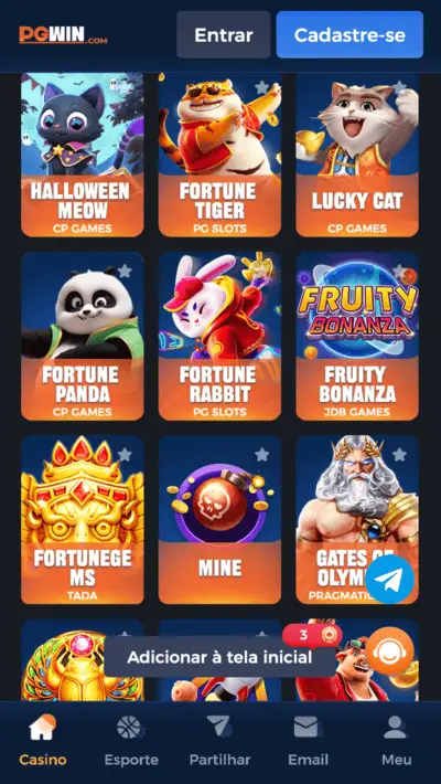 Aplicativo PGWIN no Celular